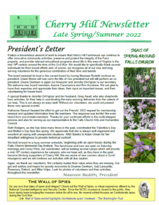 Cherry hill newsletter - late spring editor.